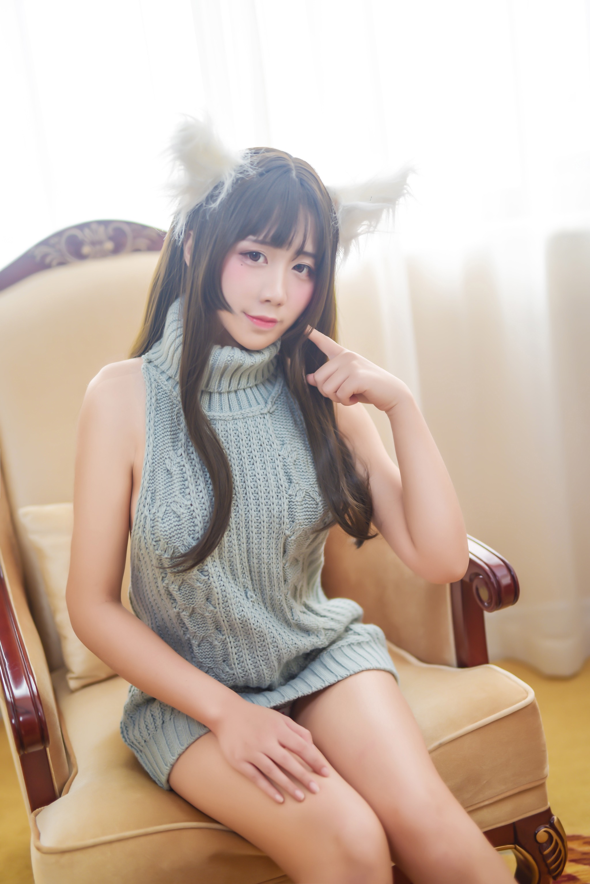 图片[1]-九曲Jean –  NO.029 露背毛衣 [44P]-XikXak